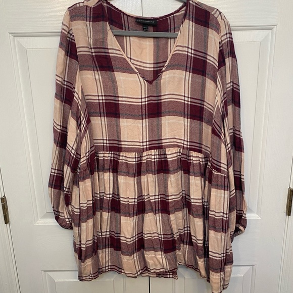 Lane Bryant Tops - Lane Bryant Plaid Top